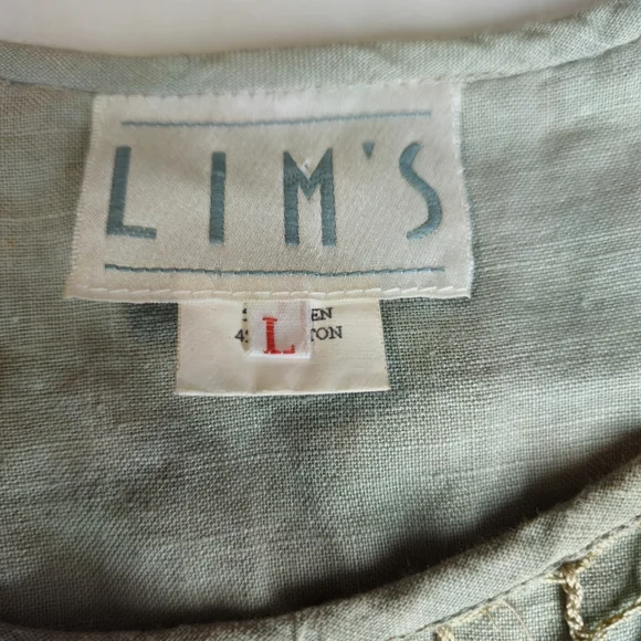 LIM'S Women Delicate Taupe Crochet Maxi Dress Size Large - Picture 13 of 15